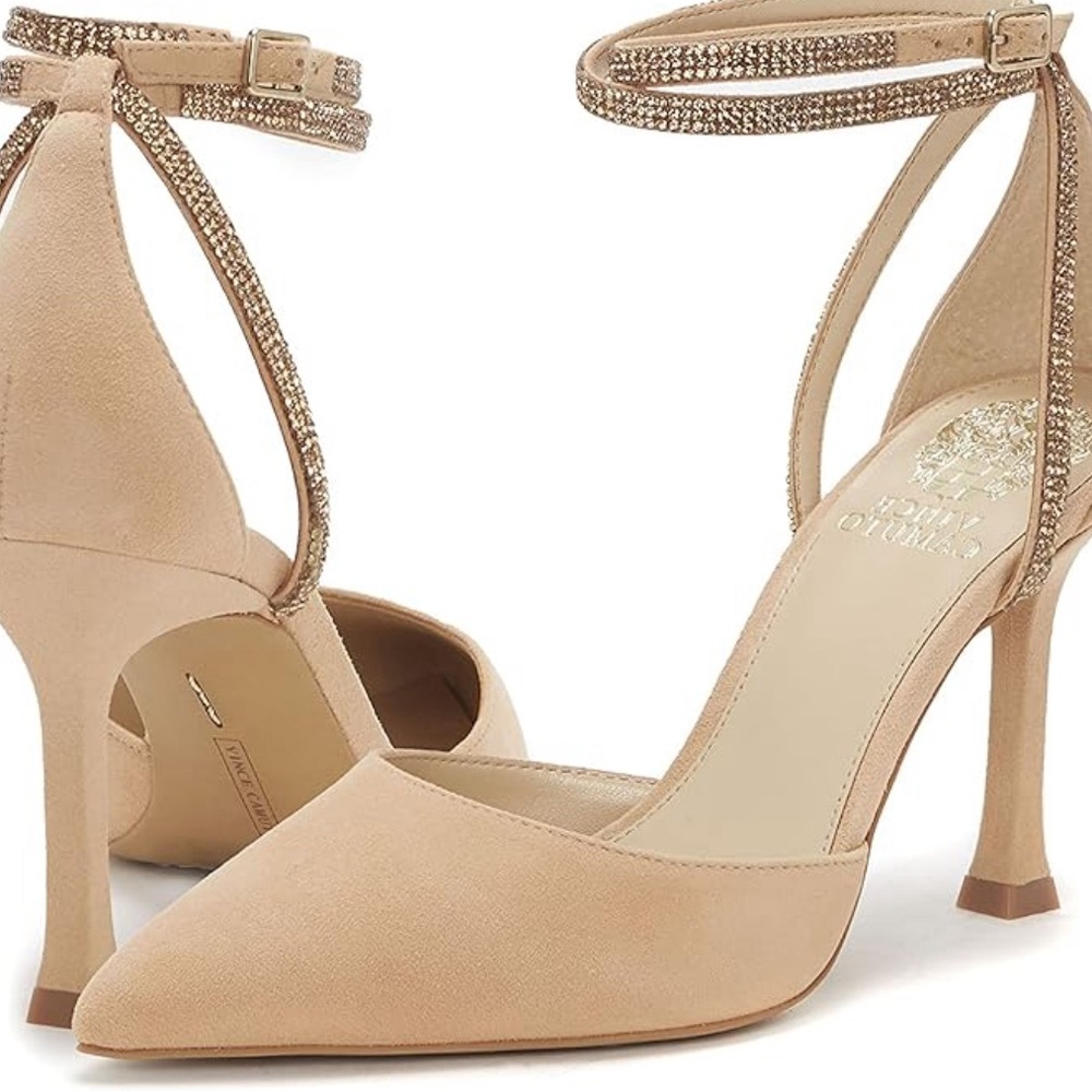 VINCE CAMUTO Women's Ketrinda Pointed Toe Open High Heel Pumps, size 8.5